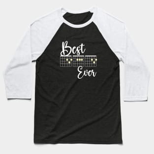 Best Dad Ever- Guitar Dad Baseball T-Shirt